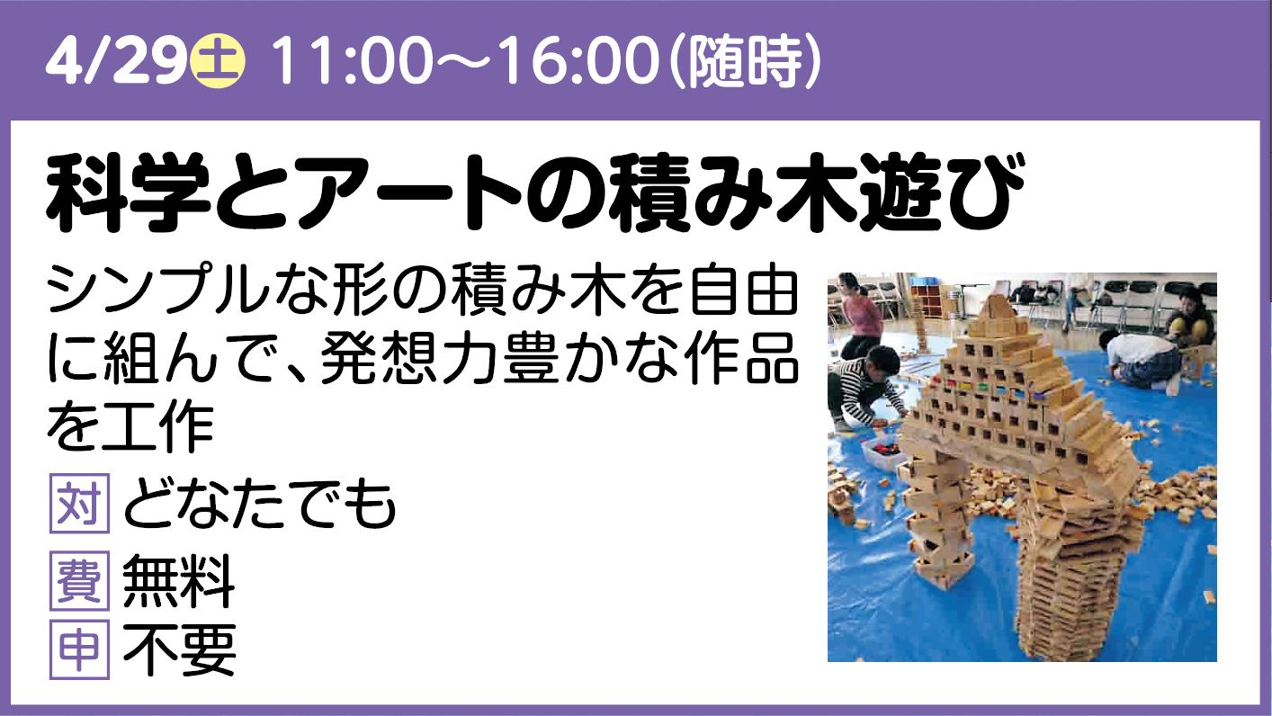 科学とアートの積み木遊び