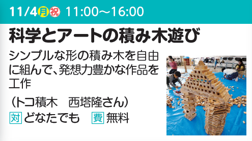 科学とアートの積み木遊び