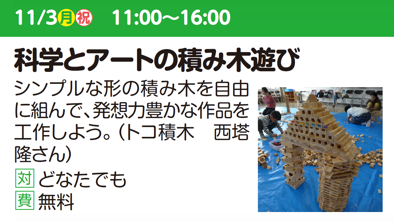 科学とアートの積み木遊び