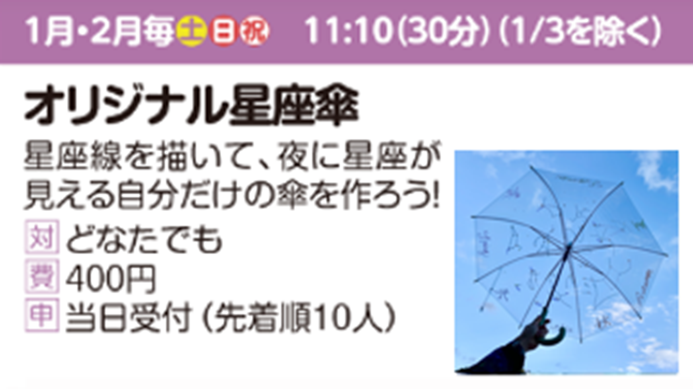 【ちょこっとラボ】オリジナル星座傘