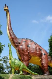 ブラキオサウルスの親子