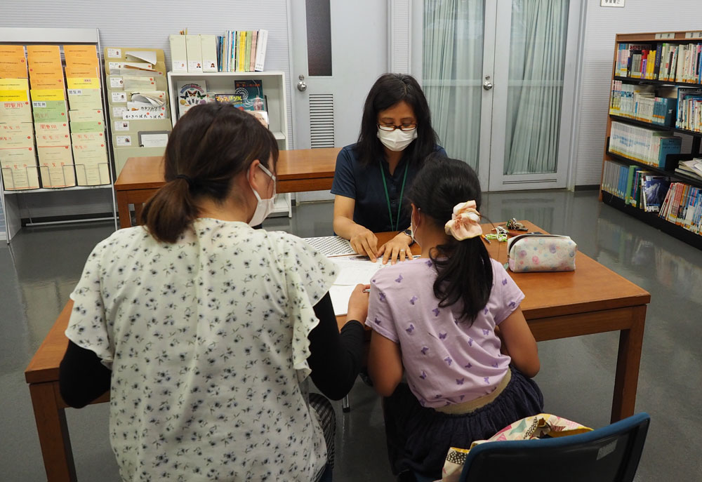 自由研究相談の様子